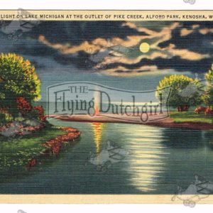 Vintage Postcard – 1949 Pike Creek, Alford Park, Kenosha, Wis.