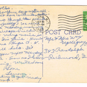 Vintage Postcard – 1949 Pike Creek, Alford Park, Kenosha, Wis.