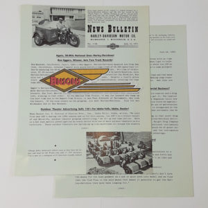 ORIGINAL HARLEY DEALER 1951 NEWS BULLETIN #1138 – PANHEAD, KNUCKLEHEAD