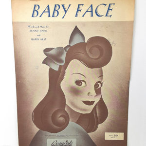 Vintage Original 1926 “BABY FACE” Music Sheets