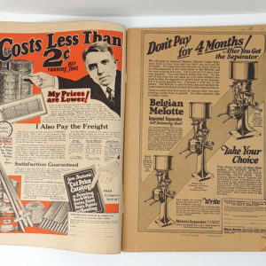 Vintage FARM and FIRESIDE Magazine “NOT YIELDS-PROFITS” Jan 1927