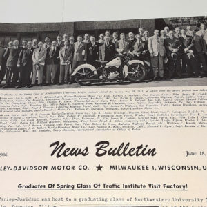 ORIGINAL HARLEY DEALER 1945 NEWS BULLETIN #986 – KNUCKLEHEAD