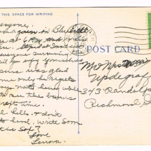 Vintage Postcard – 1948 Blue Earth, Minn.