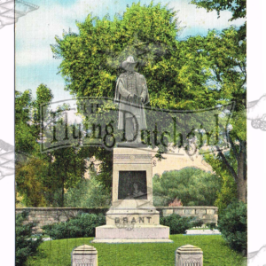 Vintage Postcard – 1948 General Grant Monument, Ft. Leavenworth, Kansas