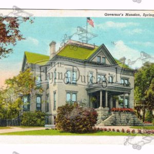 Vintage Postcard – 1948 Governor’s Mansion, Springfield, Ill.