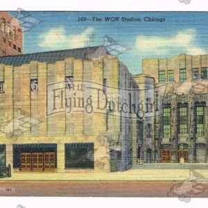 Vintage Postcard – 1949 WGN Studios, Chicago, Ill.