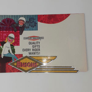 NOS ORIGINAL HARLEY 1967 CHRISTMAS BROCHURE #99515-67V – SHOVELHEAD, KNUCKLEHEAD