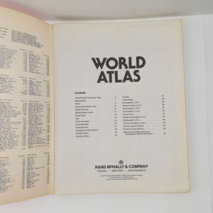 Vintage 1989 World Atlas with Giant World Map Insert