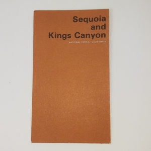 Vintage Original 1976 National Park Service Sequoia and King Canyon Brochure