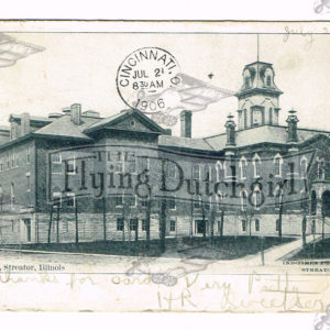 Vintage Postcard – 1906 Streator High School, Streator, Ill