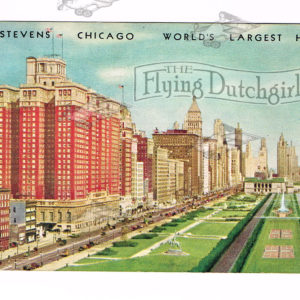 Vintage Postcard – 1938  “The Stevens Hotel”  Chicago, Ill.