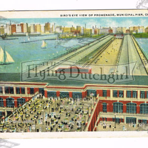 Vintage Postcard – 1921  “Municipal Pier”  Chicago, Ill.