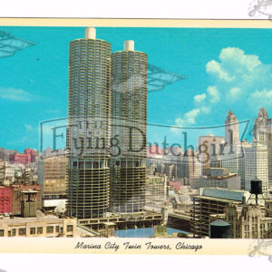 Vintage Postcard – 1965  “Marina City”  Chicago, Ill.