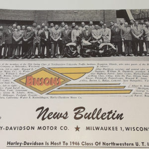 ORIGINAL HARLEY DEALER 1946 NEWS BULLETIN #1009 – KNUCKLEHEAD