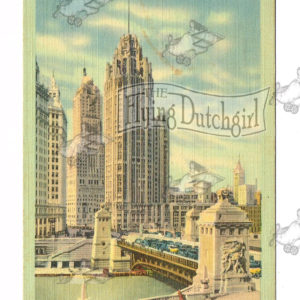 Vintage Postcard – 1942  “Tribune Tower”  Chicago, Ill.