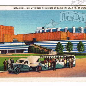 Vintage Postcard – 1930’s  “Intra-Mural Bus”  World’s Fair – Chicago, Ill.