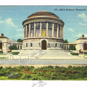 Vintage Postcard – 1930’s  “Elk’s National Memorial”  Chicago, Ill.