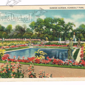 Vintage Postcard – 1930’s  “Sunken Gardens”  Chicago, Ill.