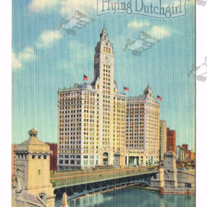 Vintage Postcard – 1930’s  “Wrigley Building”  Chicago, Ill.