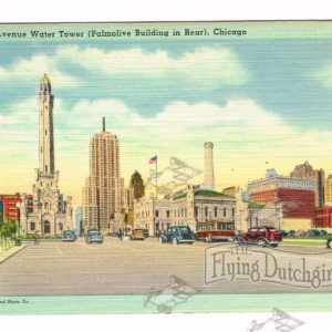 Vintage Postcard – 1930’s  “Water Tower”  Chicago, Ill.