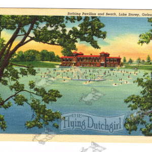 Vintage Postcard – 1930’s  “Lake Storey”  Galesburg, Ill.