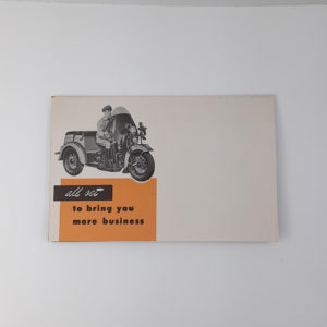 Vintage 1947-49 Harley-Davidson Servi-Car Sales Brochure – Great Collectible