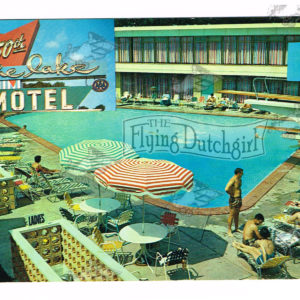 Vintage Postcard – 1940’s – 50’s  “50th on the Lake Motel”  Chicago, Ill.