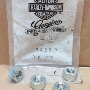 NOS ORIGINAL HARLEY NUTS (4)  #7800 – PANHEAD, SHOVELHEAD, KNUCKLEHEAD