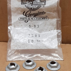 NOS ORIGINAL HARLEY SPEED NUTS (5) #7501 – SHOVELHEAD, PANHEAD, KNUCKLEHEAD