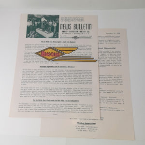 ORIGINAL HARLEY DEALER 1948 NEWS BULLETIN #1070 – PANHEAD, KNUCKLEHEAD