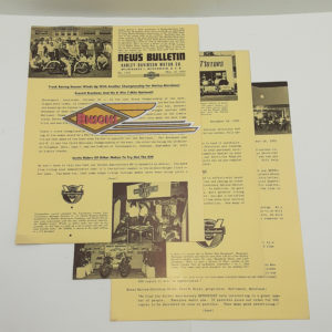 ORIGINAL HARLEY DEALER 1953 NEWS BULLETIN #1192 – PANHEAD, KNUCKLEHEAD