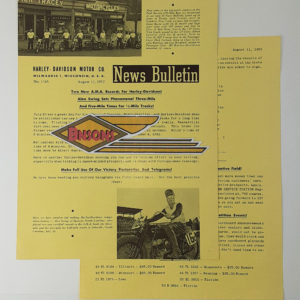 ORIGINAL HARLEY DEALER 1952 NEWS BULLETIN #1165 PANHEAD, KNUCKLEHEAD