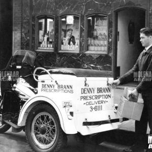 Vintage Photo “Drug Store Delivery Service” Harley-Davidson (1939)