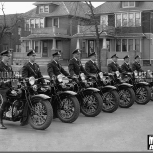 Vintage Photo “Evanston P.D.” Molenaar Harley-Davidson (1934)