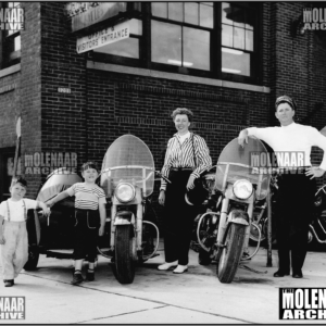 Vintage Photo “Jones Family from San Pablo” Harley-Davidson (1956)