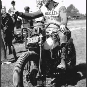 Vintage Race Photo “Ready to Race” 1939 WLDR Harley-Davidson (1930’s)