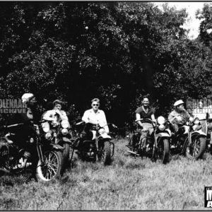 Vintage Period Photo w/ Harry Molenaar Harley-Davidson (1935)