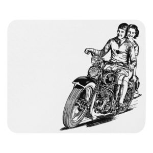 Vintage Harley-Davidson 1936, VL Twin – “Cuts and Mats” Mousepad