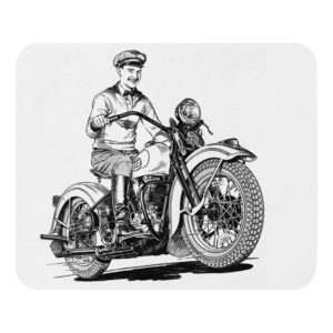 Vintage Harley-Davidson 1940 Knucklehead – “Cuts and Mats” Mousepad