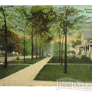 Vintage Postcard – 1914  “Greenwood Ave”  Kankakee, Ill.