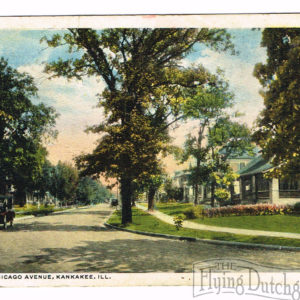 Vintage Postcard – 1916  “Chicago Ave”  Kankakee, Ill.