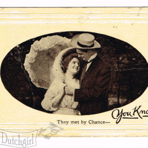 Vintage Postcard – 1910  “They Met by Chance”  Notre Dame Convent