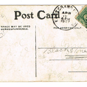 Vintage Postcard – 1907  “10 thousand miles from Home and No Black Thread”