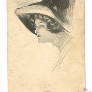 Vintage Postcard – 1914  “Dear Sister…”  Sophisticated Lady Reddick, Ill.