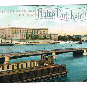 Vintage Postcard – 1909  “Sloottet Sedt Fran Skeppsholmen”  Stockholm, Sweden.