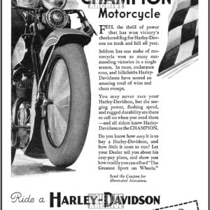 1934 Harley-Davidson Factory Dealer Advertisement Garage Art | Molenaar Archive