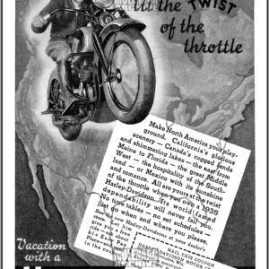 1935 Harley-Davidson Advertisement Flyer Garage Wall Art | Molenaar Archive