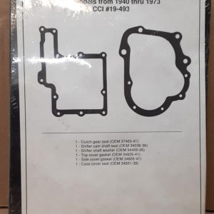 NOS ORIGINAL HARLEY 45 TRANS GASKET SET (CUSTOM CHROME) – KNUCKLEHEAD