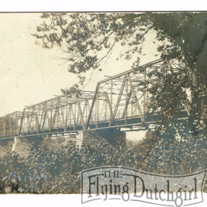 Vintage Postcard – 1909  “River Bridge”  Morris, Ill.