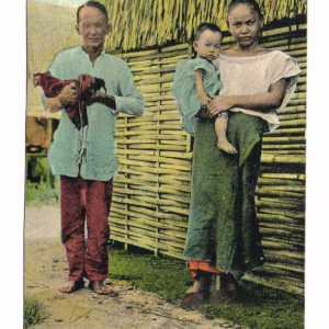 Vintage Postcard – 1909  “Family Cares”  Manila, P.I.